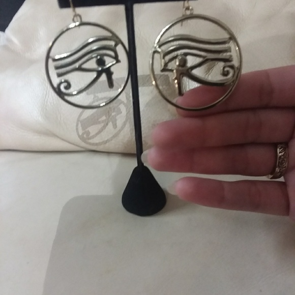 Evil eye dangle earrings - Picture 5 of 5